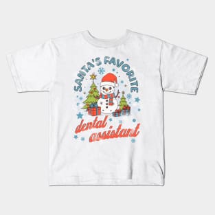 Santa's Favorite Dental Assistant Kids T-Shirt